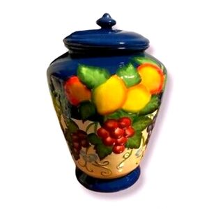 Nonni Italian Colorful Ceramic Fruit Jar